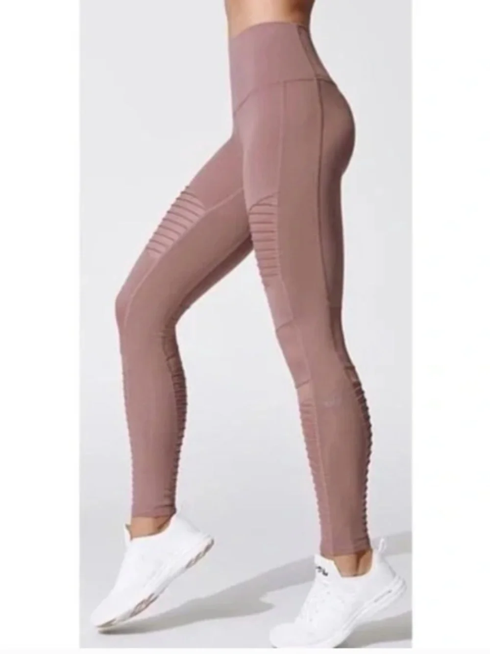 ALO High Waist Moto Legging Smoky Quartz / Smoky Quartz Glossy Size L